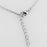 3W425 - Rhodium Brass Necklace with AAA Grade CZ  in Clear
