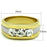 TK1615 - Stainless Steel Ring Two-Tone IP Gold (Ion Plating) Men Top Grade Crystal Clear