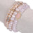 Size: Default Title,Color: PEACH ROSE - Arm Candy Natural Stone And Glass Crystal Bracelets