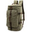 Color: Army Green, Size: large - Vertical Square European Style Travel Canvas Bag Outdoor Large-capacity Drum Student School Bag