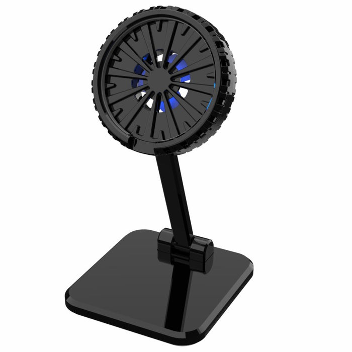 Color: Black, style: Plug in type - Charger Cooler Small Fan Cooling Mobile Phone Holder