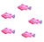 Color: Pink 5pcs - Swimming Electronic Pet Fish Kid Bath Toys