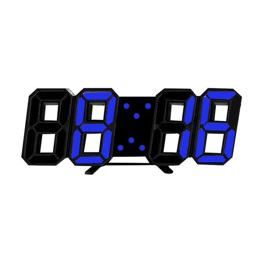 Color: Bold blue, style: Send USB cable - 3D Luminous LED Digital Clock, Simple And Versatile At Home