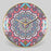 style: I, Size: 14inches - Nordic Moroccan Decorative Clock Ethnic Style Glass Bohemian Pattern Wall Clock