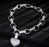 Style: Silver bracelet - Micro Inlaid Heart-Shaped Necklace And Bracelet Set