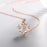 Color: Rose, Purity: Copper - Snowflake necklace
