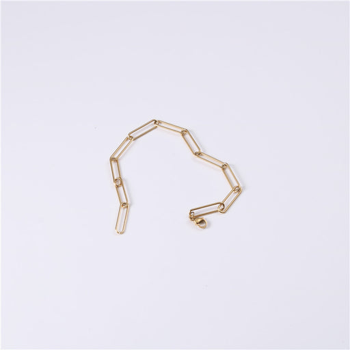 Color: Golden bracelet - Vintage simple wide chain necklace