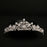 Style: Crown - Bridal headdress, three sets of crystal flower necklace, diamond earrings, European and American Wind crown, wedding jewelry