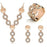 Color: Crystal - Vintage Diamond Linked Chain Jewelry Set