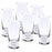 Mouth Blown Crystal 6 Pc Shot or Vodka Glass Set  3 oz