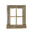 22x18 Rustic Weatered Grey Window Frame with Planter
