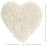 Heart Shaped Cream Shag Accent Pillow
