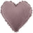 Heart Shaped Lavendar Shag Accent Pillow