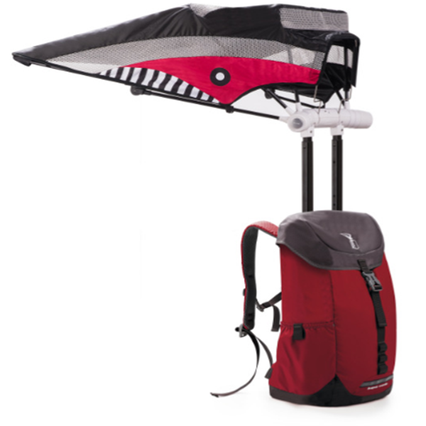 Color: Red umbrella30L - Umbrella Backpack Smart Shoulder Bag with Sunshade Large-capacity Outdoor Bag Smart Bag Bluetooth Speaker Bag