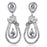 3W1095 - Rhodium Brass Jewelry Sets with AAA Grade CZ  in Clear