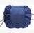 Color: Navy - Animal Printing Large Capacity Drawstring Lazy Cosmetic Storage Bag