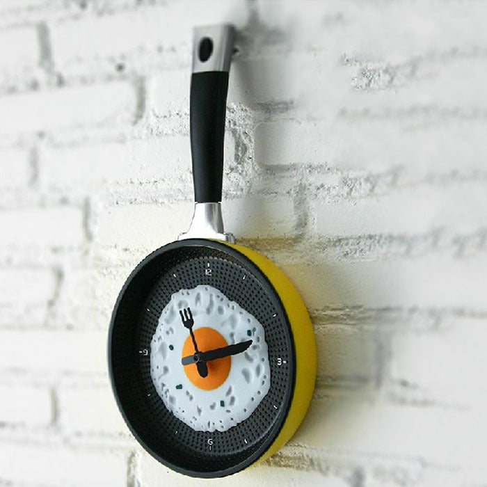 Boiled egg pot wall clock