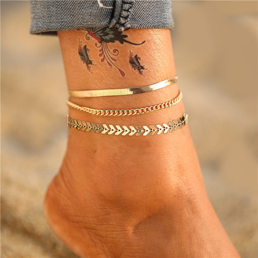 style: D - Combination Set Anklet Foot Ornaments