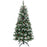 6 Feet Snow Flocked Artificial Christmas Hinged Tree with Red Berries