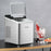 Stainless Steel 26 lbs/24 H Self-Clean Countertop Ice Maker Machine