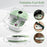 Folding Foot Spa Basin with Heat Bubble Roller Massage Temp and Time Set-Green
