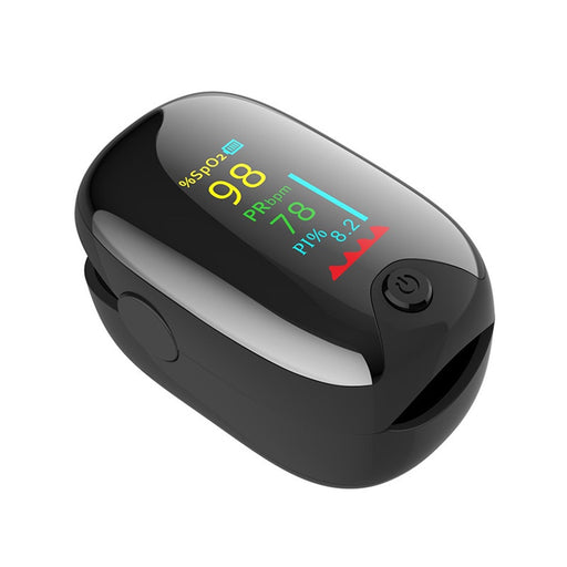 AD901 Oximeter TFT Pulse Heart Rate Blood Oxygen Finger Testing Device For Home Family AD901 TFT Black