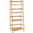 47.5 Inch 4-Tier Multifunctional Bamboo Bookcase Storage Stand Rack