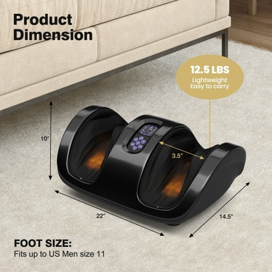 Shiatsu Foot Massager with Kneading and Heat Function -Gray