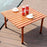 Folding Wooden Camping Roll Up Table with Carrying Bag for Picnics and Beach
