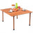 Folding Wooden Camping Roll Up Table with Carrying Bag for Picnics and Beach