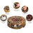 28 Inch Propane Gas Fire Pit with Lava Rocks and Protective Cover