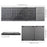 3-Fold- Keyboard Ultra Thin Light ABS Mini Wireless Bluetooth Keyboard Touchpad Windows Android black