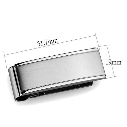 TK2070 - Stainless Steel Money clip High polished (no plating) Men No Stone No Stone