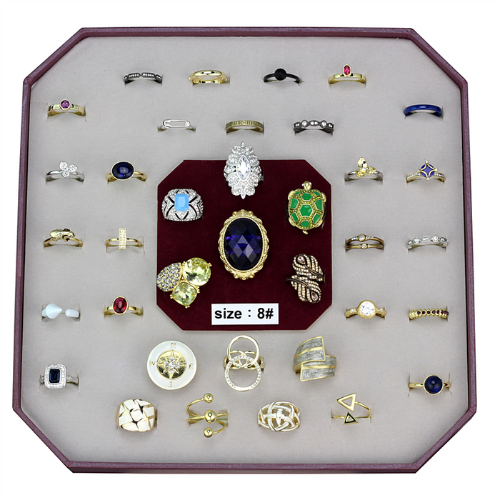 VK-040-SIZE8 - Brass Ring Assorted Women Assorted Assorted